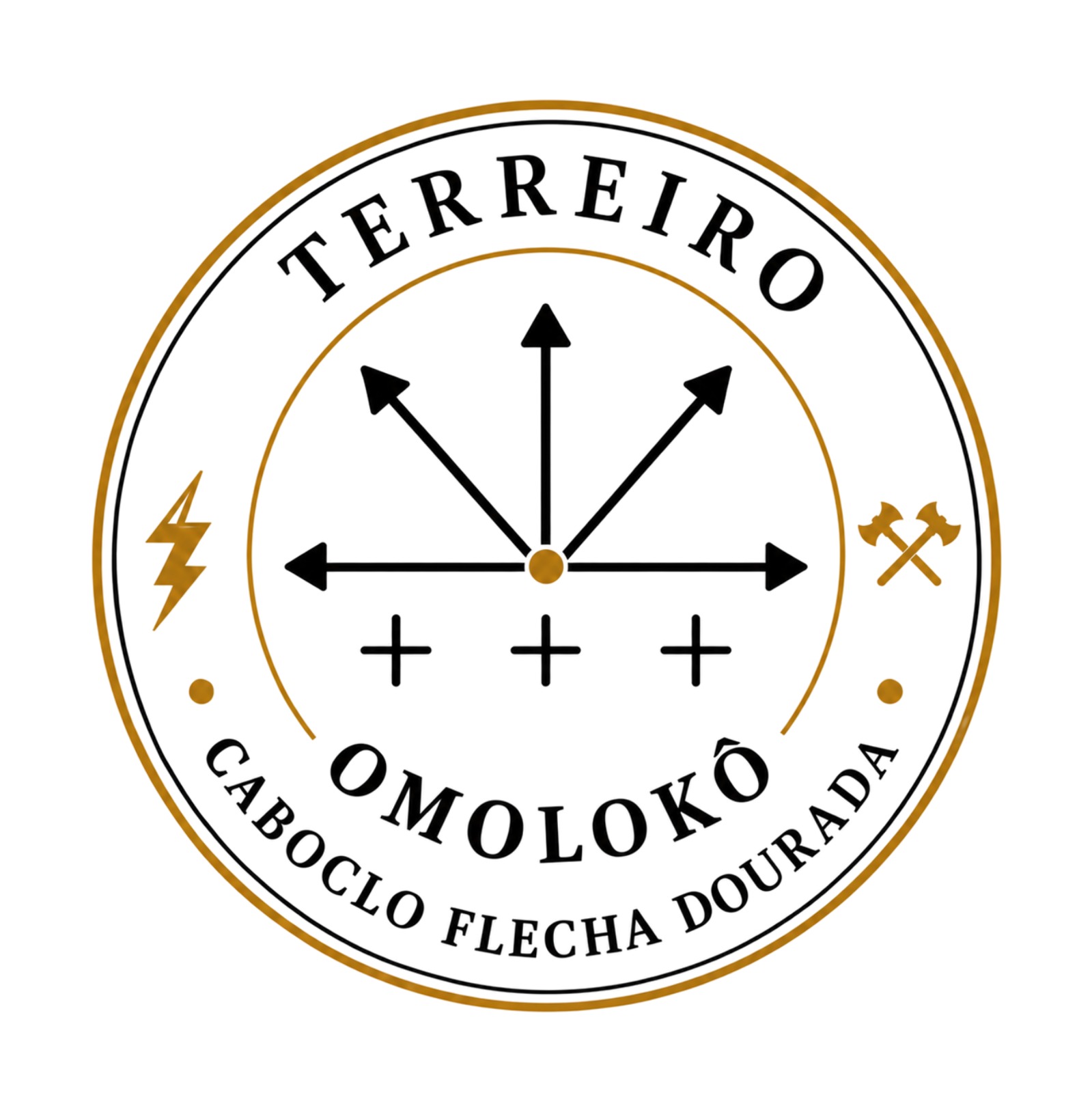 Logo de Terreiro Caboclo Flecha Dourada